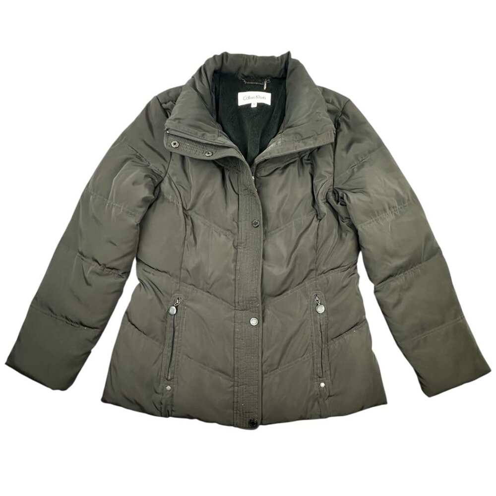 Calvin Klein Black Quilted‎ Puffer Coat
